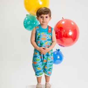 Jardineira Masculina Dinossauros